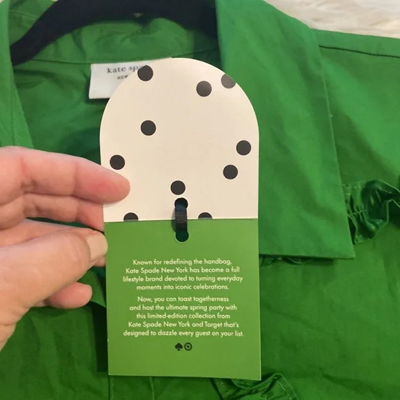 Kate Spade Vibrant Green Maxi Dress size XXL brand new with tag length 50” - Picture 12 of 12